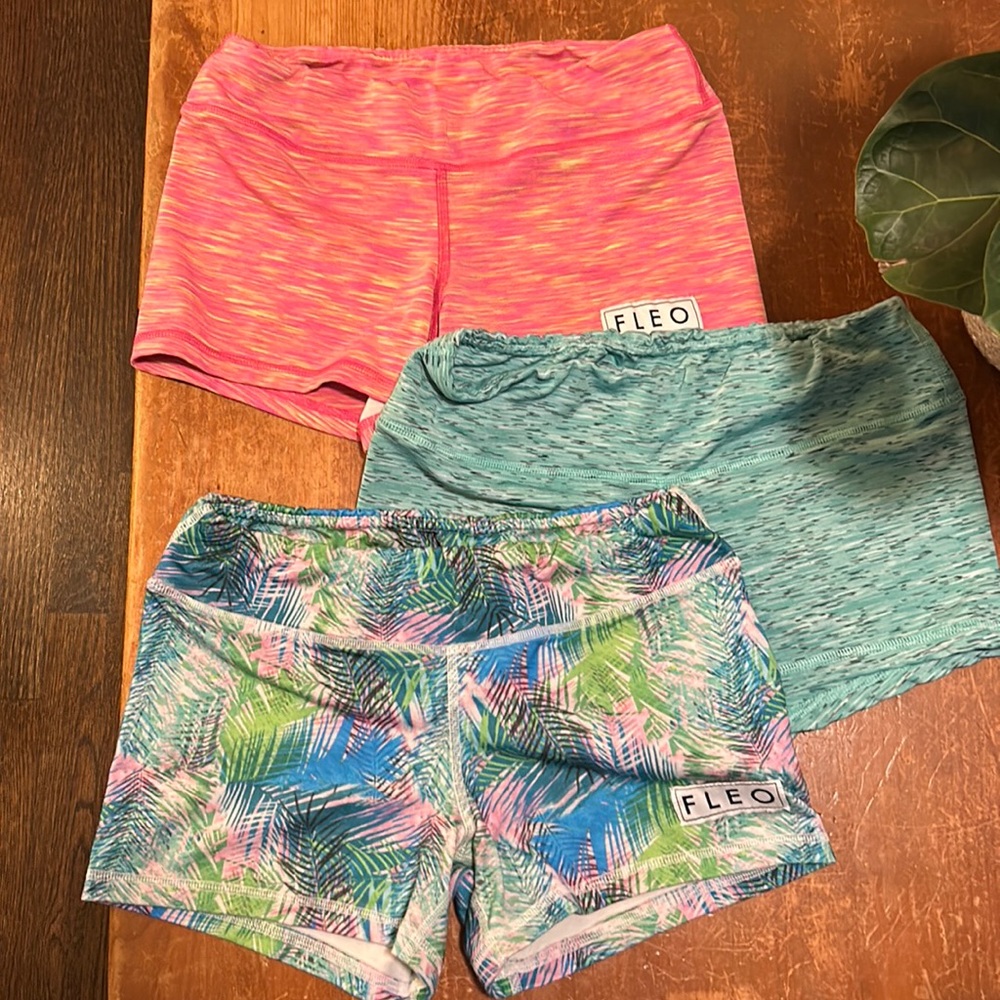 Three pairs of Fleo shorts